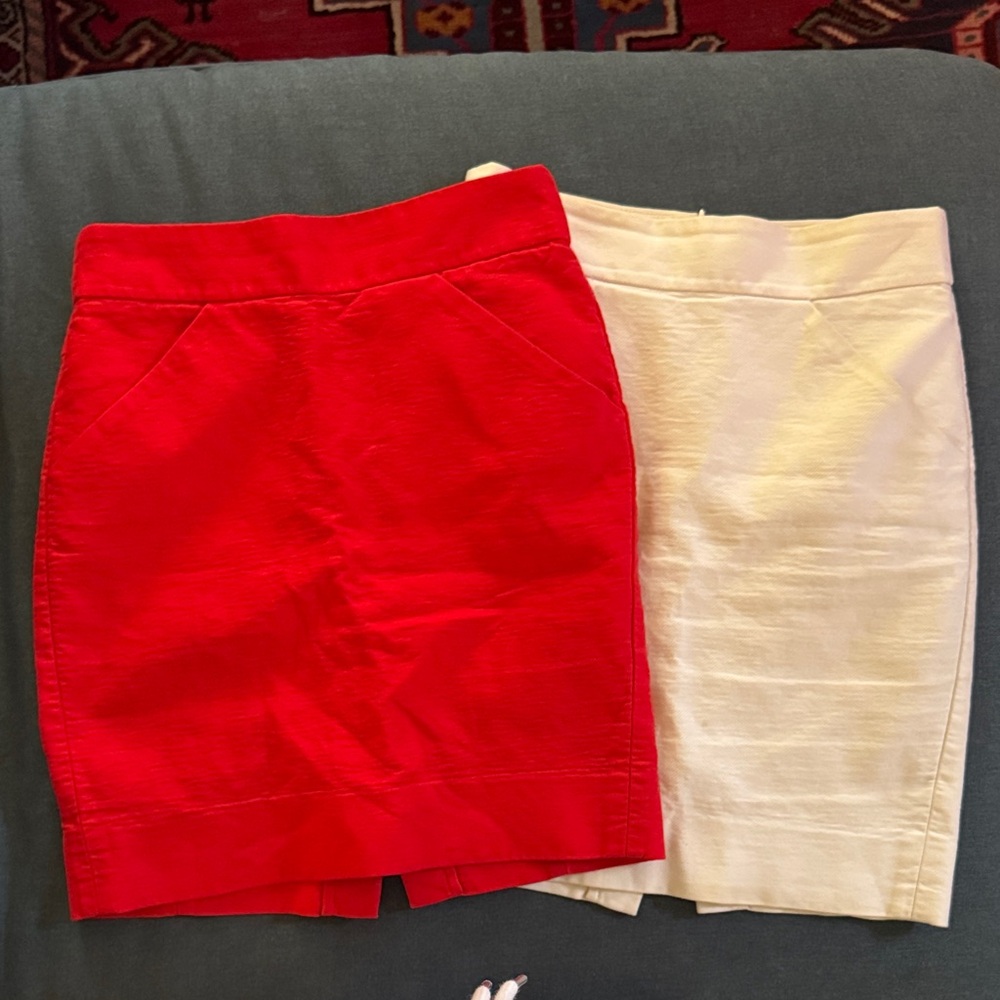 (2 FOR 1) J Crew 100% Cotton Pencil Skirt 00P